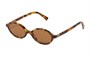 MIU MIU Тортилловые овальные солнцезащитные очки, Brown 27984102