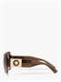Versace VE4405 Женские массивные прямоугольные солнцезащитные очки, прозрачный коричневый/коричневый с градиентом 2526983