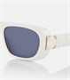 Солнцезащитные очки Lady 9522 R1I Dior Eyewear, белый 2075965