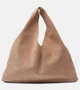 Биндл маленькая замшевая сумка-тоут The Row, Beige Melange 25632980