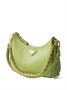 Мини-сумка Re-Edition из сафьяновой кожи Prada, зеленый 20563031