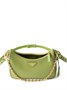 Мини-сумка Re-Edition из сафьяновой кожи Prada, зеленый 20563031