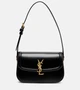Миниатюрная кожаная сумка Solferino через плечо Saint Laurent, нуар 25628480