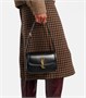 Миниатюрная кожаная сумка Solferino через плечо Saint Laurent, нуар 25628480