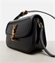 Миниатюрная кожаная сумка Solferino через плечо Saint Laurent, нуар 25628480