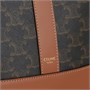 CELINE Триумф искусственная кожа с натуральной кожаной ведерко сумка через плечо кроссбоди маленькая женская рыжевато-коричневая 27906093