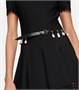 Ремень из кожи с искусственным жемчугом Alaïa, черный 2113979
