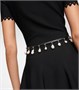 Ремень из кожи с искусственным жемчугом Alaïa, черный 2113979