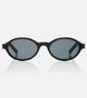 SL 751 Jeanne овальные солнцезащитные очки Saint Laurent, Black-Black-Black 25635249