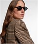 SL 751 Jeanne овальные солнцезащитные очки Saint Laurent, Black-Black-Black 25635249