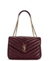 Сумка Loulou Large с цепочкой Saint Laurent, Light Hot Wine 27099776