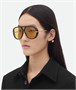 Солнцезащитные очки-авиаторы Drop Bottega Veneta, желтый/черный 21545983