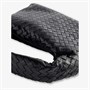 Сумка-Хобо из кожи Intrecciato-Weave среднего размера Bottega Veneta, черный 17513118