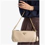 Сумка через плечо Prada Re-Edition 2002 средняя кожаная, бежевый 25087493