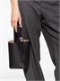 Кожаная мини-сумка с верхней ручкой LOEWE, черный 26623882