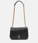 Миниатюрная кожаная сумка через плечо jamie 4.3 Saint Laurent, черный 6956294