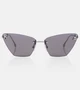 Кошачий глаз солнцезащитные очки Fendi, Grey/Silver 25620666