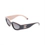 CHANEL Кошачий глаз солнцезащитные очки унисекс черные, Black 27907642