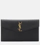 Кожаный клатч Uptown Saint Laurent, черный 2110336