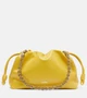 Средний кожаный клатч Flamenco Loewe, желтый 25620263