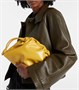 Средний кожаный клатч Flamenco Loewe, желтый 25620263