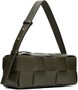 Сумка-кассета цвета хаки для кирпичей Bottega Veneta 21481987