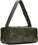 Сумка-кассета цвета хаки для кирпичей Bottega Veneta 21481987