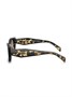 Prada Eyewear солнцезащитные очки в геометричной оправе, черный 22630334