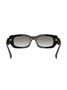 Prada Eyewear солнцезащитные очки в геометричной оправе, черный 22630334