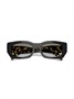 Prada Eyewear солнцезащитные очки в геометричной оправе, черный 22630334