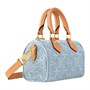 LOUIS VUITTON Луи Виттон Нано Спиди Голубая джинсовая сумка 27974017