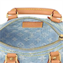 LOUIS VUITTON Луи Виттон Нано Спиди Голубая джинсовая сумка 27974017