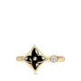 Кольцо Color Blossom Mini Star, желтое золото, оникс и бриллиант Louis Vuitton, золотой 22191016