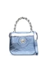 Мини-сумка La Medusa с эффектом металлик VERSACE, синий 25805552