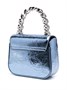 Мини-сумка La Medusa с эффектом металлик VERSACE, синий 25805552