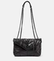 Кожаная сумка через плечо puffer toy Saint Laurent, черный 5982820