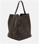 Замшевая большая сумка с поясом Toteme, серый 5979206