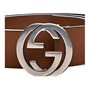 Мужской кожаный ремень GUCCI, коричневый 27943023