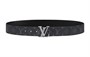 LOUIS VUITTON Мужской кожаный ремень из коровьей кожи черный, Black 27972930