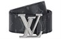 LOUIS VUITTON Мужской кожаный ремень из коровьей кожи черный, Black 27972930