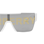 Burberry Прямоугольные солнцезащитные очки, Light Silver Gray 27895842