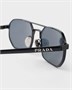 Солнцезащитные очки с логотипом Prada, голубой 47353359