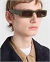 Солнцезащитные очки с треугольным логотипом Prada, коричневый 47353379