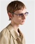 Солнцезащитные очки с культовой металлической табличкой Prada, фиолетовый 47353366