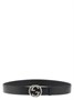 Ремень reverso 'Incrocio GG' GUCCI, черный 47355930