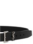 Ремень «Monogram» SAINT LAURENT, черный 47362020