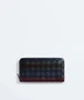 Кошелек на молнии с плетением Intrecciato BOTTEGA VENETA, коричневый 47361998