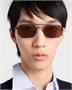 Солнцезащитные очки с логотипом Prada, коричневый 47353302