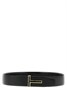 Двусторонний ремень из крокодиловой кожи TOM FORD, черный 47355587