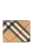 Кошелек BURBERRY в клетку, бежевый 47359755
